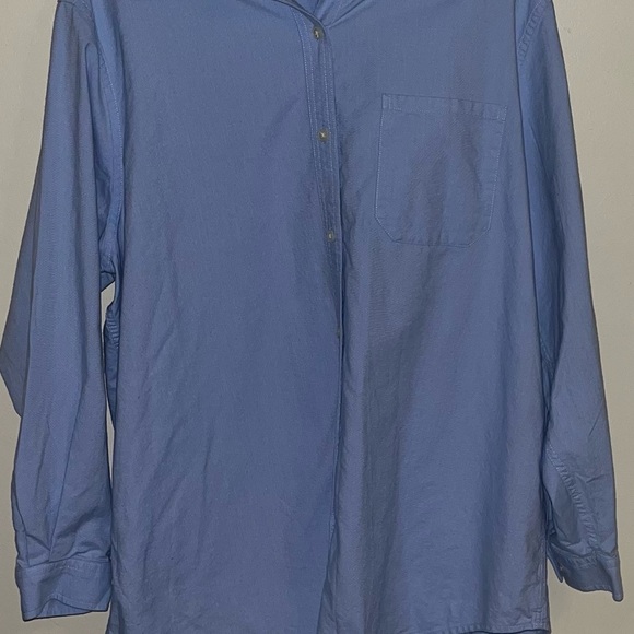 LL Bean Men’s Blue Button Up Shirt. Men’s 2x 100% Cotton. - Picture 14 of 15